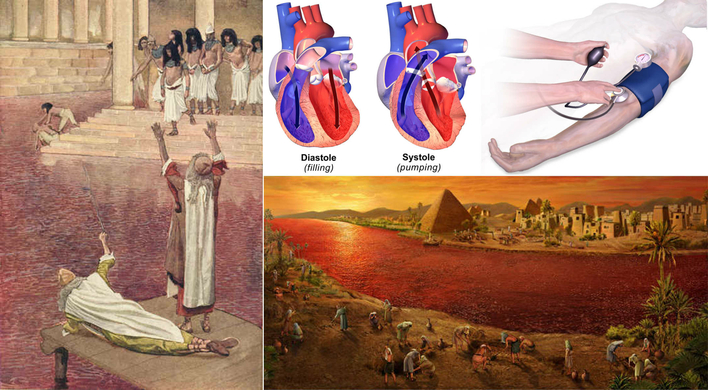 Waters of the Nile turned into Blood Moses Aaron Yahweh Yahveh Jehovah